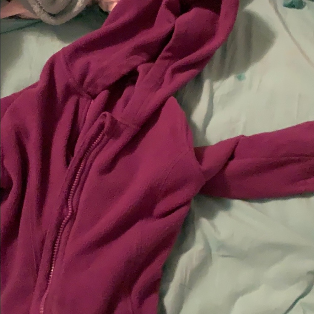 Lands end purple fleece jacket